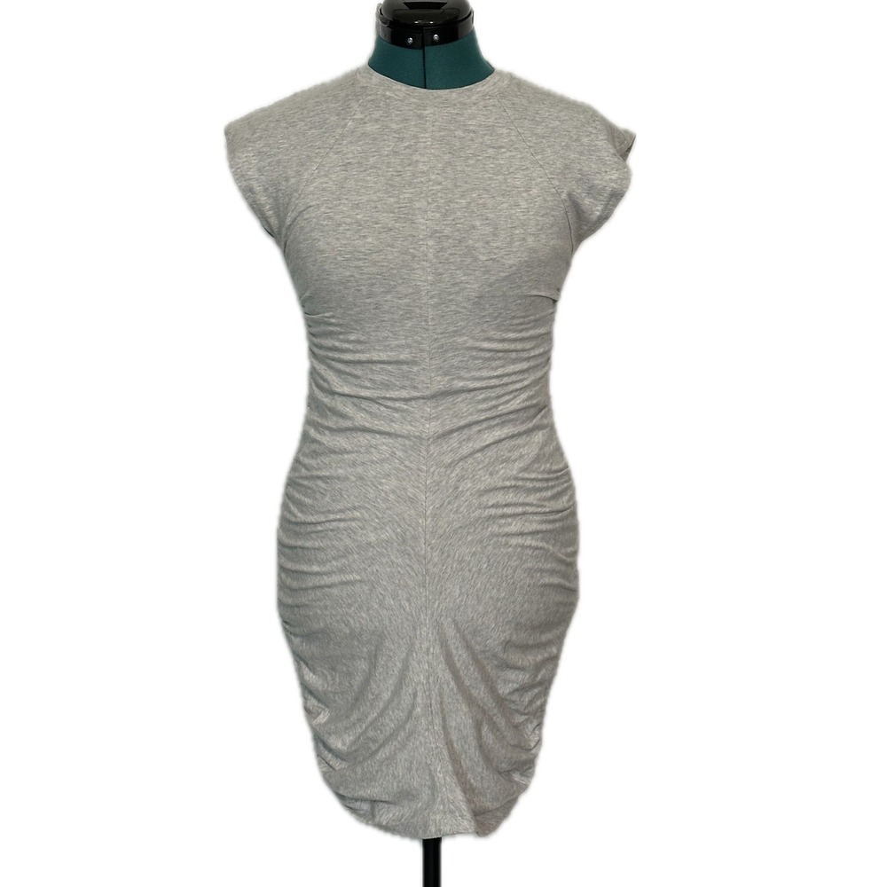 Athleta Apres Dress XS Gray Cap Sleeve Bodycon 405506-00 Athleisure